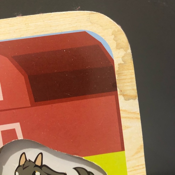 Wooden Block Farm Animal Puzzle, Toy - Picture 7 of 8